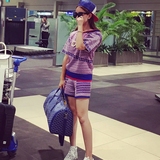 CIYON高端定制 机场系列宽松连帽羊毛针织短裤休闲时尚两件套装潮