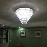 水晶吸顶灯圆形美式铁艺灯欧式客厅餐厅卧室书房阳台玄关过道灯具
