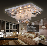 现代风格LED吸顶水晶灯餐厅卧室客厅灯具七彩变色遥控大气灯饰