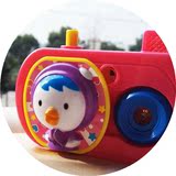 宝宝照相机玩具儿童玩具仿真照相机带声韩国pororo小企鹅音灯光