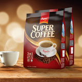 super品牌马来西亚进口速溶三合一原味咖啡粉2袋80包1600g直销