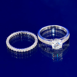 正品施华洛世奇水晶指环戒指两件套装5184979 5184317 5184980