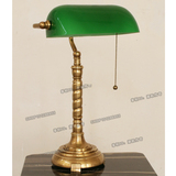 欧式奢华复古高端全铜纯手工银行台灯客厅卧室装饰台灯新中式灯具