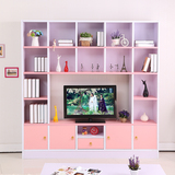 I3M电视柜茶几现代黑色橡木质组合简约客厅电视机柜矮柜定制