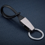 包邮高档汽车钥匙扣丹麦黑钛2代钥匙扣奥迪 大众钥匙挂情侣钥匙链