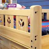 木半高床 儿童床带滑梯床单人床小床男孩女孩 儿童房家具组合床实