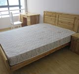 新品推荐 合肥出租房家具 实木床1.5米双人床 杉木床板