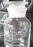 蜀牛玻璃广口瓶 带刻度白色广口瓶/大口试剂瓶1000ml细口泡酒瓶