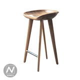 设计师高脚椅北欧实木吧椅吧凳意大利高脚凳西餐厅工作室吧台椅子