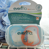 海淘现货 美国原装Evenflo婴儿硅胶安抚奶嘴不含BPA 附奶嘴盒全段