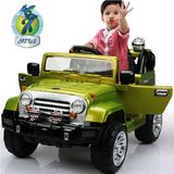 贝瑞佳牧马人儿童电动车四轮遥控可坐人宝宝汽车越野车小孩玩具车