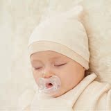 婴儿胎帽子纯有机棉彩棉春秋男女0-3个月宝宝新生婴儿胎帽满月帽