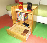 实木松木床头柜成人儿童书柜储物柜收纳柜