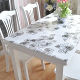 餐桌布防水防烫桌垫耐高温磨砂软质玻璃加厚透明茶几垫PVC台布