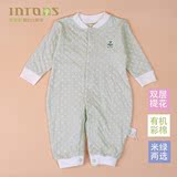 新款 婴儿保暖连体衣立领纯棉宝宝哈衣加厚薄棉面料彩棉系列