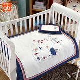 好孩子婴儿床上用品新生儿宝宝儿童床品 婴儿被子枕头纯棉五件套