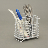 家英厨房挂式立式两用沥水筷子笼创意分格餐具筒金属收纳盒置物架