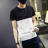 2016夏季男士短袖T恤 韩版修身圆领半袖体恤青春夏装上衣服潮男装