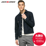 JackJones杰克琼斯春棉质暗纹短款夹克外套O|216121063