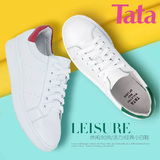 Tata/他她2016年秋季时尚休闲女单鞋2X136CM6小白鞋