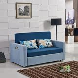 多功能布艺可折叠沙发床 1.0米1.3米1.5单双人小户型可拆洗包邮
