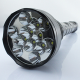 12灯T6美国进口CREET6灯珠LED强光加长大手电筒充电户外防水防身