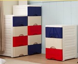 抽屉式收纳柜实木简约整装床头储物柜简易层置物柜子玩具整柜