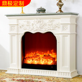 1.2米 欧式壁炉架 美式壁炉装饰柜 电壁炉芯仿真火 嵌入式取暖