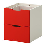 宜家IKEA诺德里标准二屉柜家用储物柜收纳整理柜斗柜抽屉柜