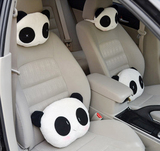 可爱熊猫汽车头枕 卡通护颈枕 车枕 车用腰靠垫 抱枕汽车用品超市