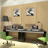 腾菲 双人电脑桌台式家用 简约现代双人办公桌子 简易豪华书桌