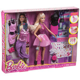 正品费雪芭比娃娃服装设计时尚搭配礼盒 女孩礼物玩具 CDM12