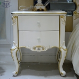 特价新古典法式床头柜 后现代白色实木床边柜 简约欧式卧室储物柜