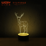 woody 3D立体氛围灯创意小夜灯卧室装饰灯 创意礼品生日礼物新款