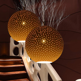 名仕达创意星球仿水泥吊灯现代餐厅卧室圆球吊灯北欧工业艺术吊灯
