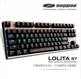 诺普Noppoo 87 Lolita spyder 87 104青黑茶红轴彩虹背光机械键盘