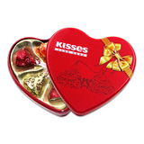 好时巧克力Kisses 6粒爱心形铁盒装 结婚庆喜糖成品包装 8盒包邮