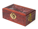红酸枝首饰盒红木首饰盒老挝大红酸枝红木盒子榫卯结构结婚礼品