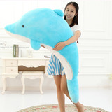 情侣海豚抱枕枕头创意毛绒玩具小公仔批发布偶创意生日礼物儿童女