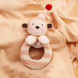 婴儿手工用品 猴宝宝新生儿玩具0-1岁手摇铃 布艺 自制diy材料包