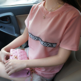 2016春夏季女装新款韩版宽松加大码闺蜜学生少女装短袖t恤潮上衣