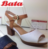 专柜正品代购2015年夏新款BaTa/拔佳女鞋中跟凉鞋WBLAZY13D AZY13