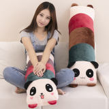 可爱卡通熊猫抱枕大号毛绒玩具公仔布娃娃玩偶双人靠垫枕头可拆洗