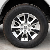 三菱进口 帕杰罗汽车专车专用 轮毂装饰贴纸 轮毂贴 碳纤维贴纸
