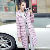 棉衣女中长款2016冬季新款韩版修身女士羽绒棉外套冬装中款加厚