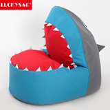 个性礼物沙发豆袋儿童卡通布艺鲨鱼懒人沙发创意单人可爱椅床