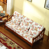 美式实木布艺沙发客厅家具套装实木沙发组合木质三人沙发特价椿木