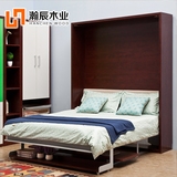 瀚辰木业隐形床墨菲床壁柜翻板床多功能折叠客厅卧室床组合家具