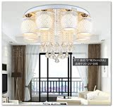 现代遥控客厅灯大气温馨水晶灯节能LED吸顶灯具圆形主卧室灯饰
