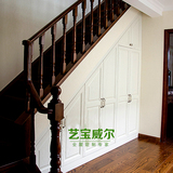 广西南宁家具定制楼梯柜储物柜定做收纳柜子实木订做现代简约本地